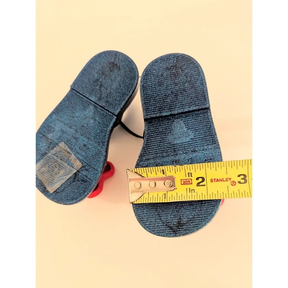 Mini Melissa Disney Snow White Sandals w/Red Bow Accent - Size 5